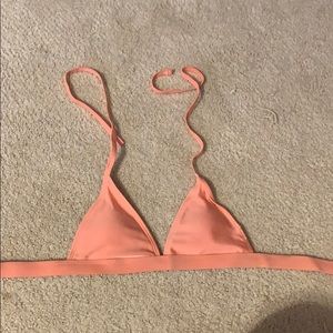 Coral bikini top